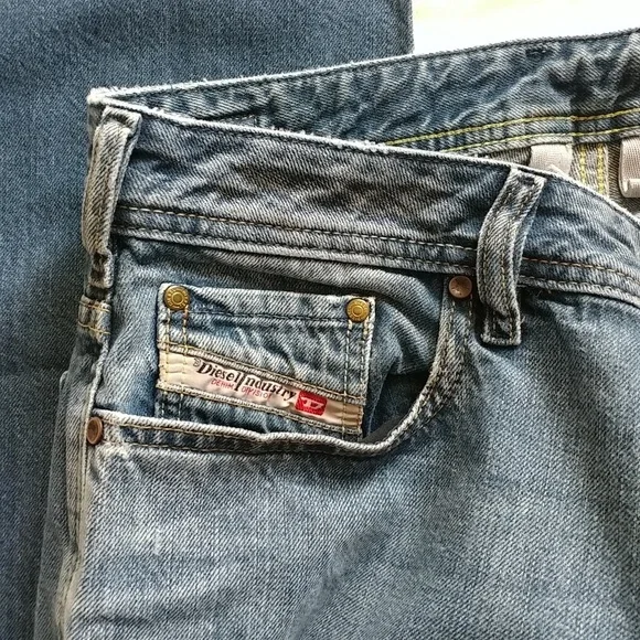 Diesel Men's Straight Jeans in Blue - Picture 3 of 6